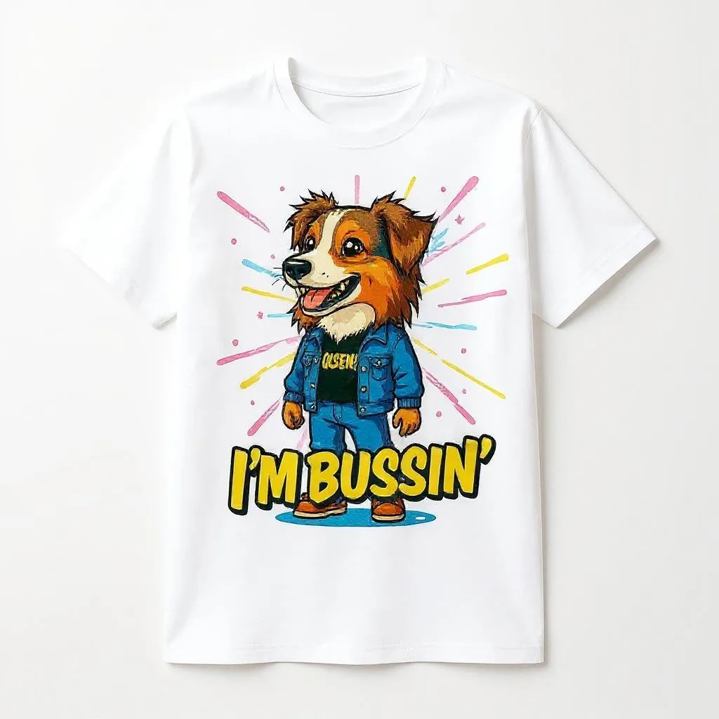 I'm Bussin'- Custom Person or Pet Photo T-shirt