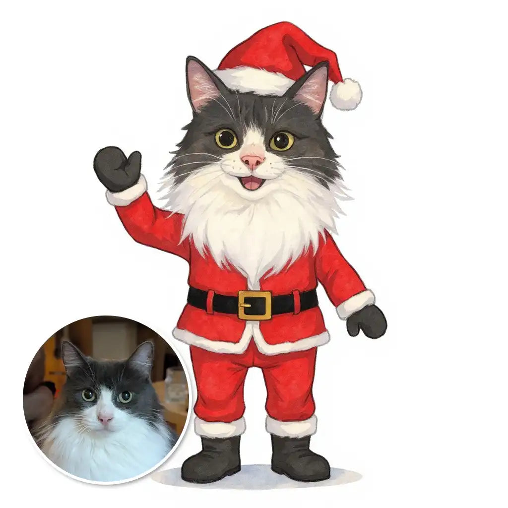 The Junior Claus - Custom Person or Pet Photo Sticker